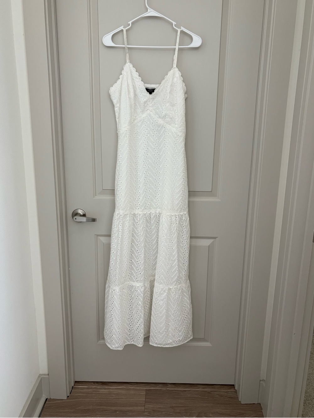 Aqua White Eyelet Maxi Dress NWT Size M
